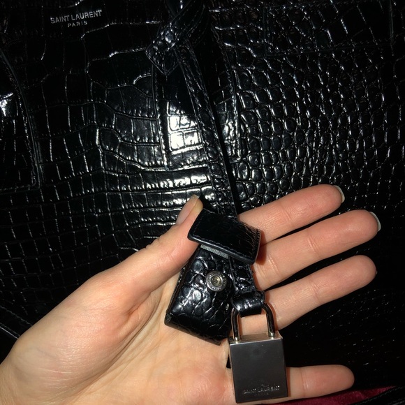YSL Saint Laurent Sac De Jour Black Patient  Bag - Picture 2 of 8